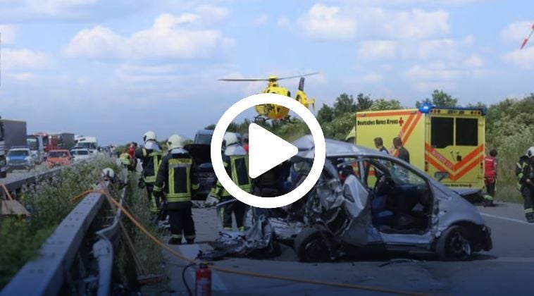 Mit Video: Mehrere Verletzte Bei Unfällen Auf A38 Bei Merseburg - Mann ...