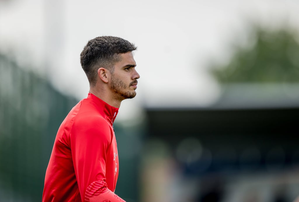 André Silva beim Training von RB Leipzig vor seiner Verletzung.