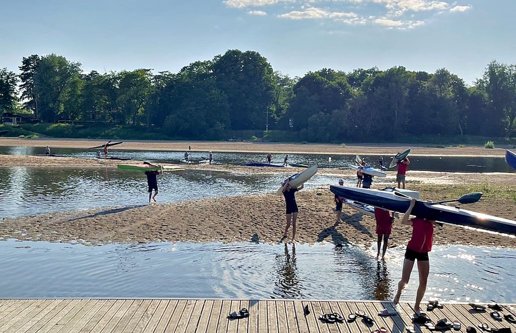 Kanu und Alte Elbe Wassersport in Magdeburg Junge Kanuten müssen