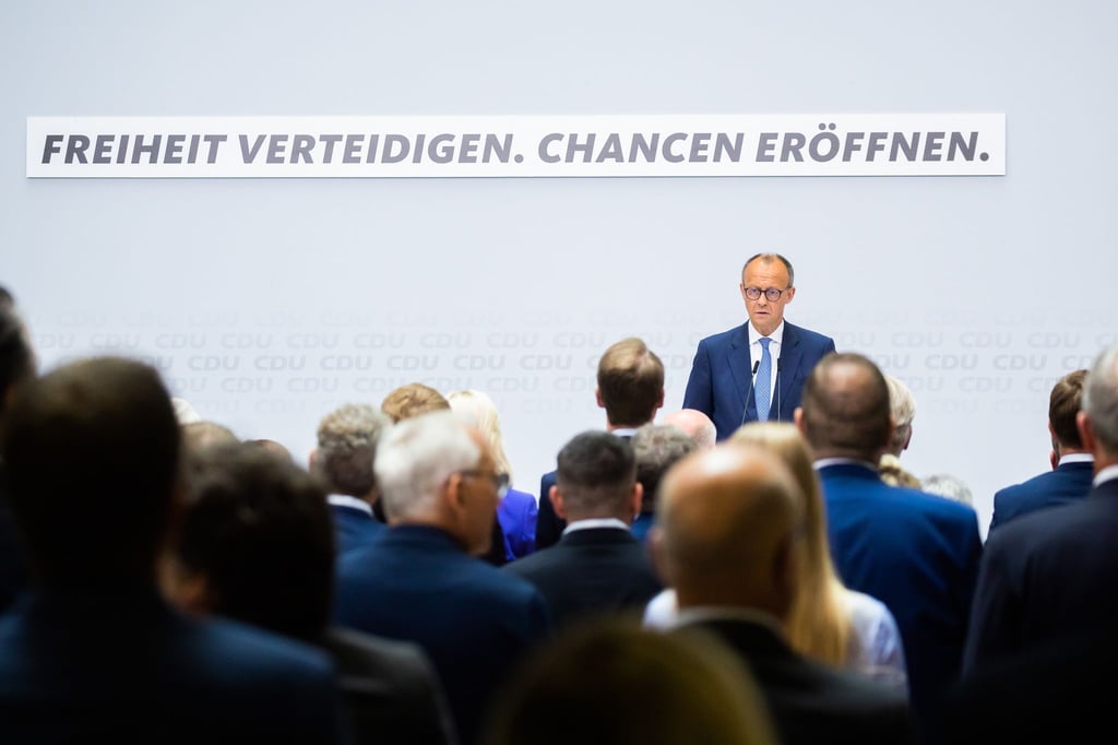 CDU-Chef Friedrich Merz sieht „Symptome einer handfesten Krise unserer Demokratie“.