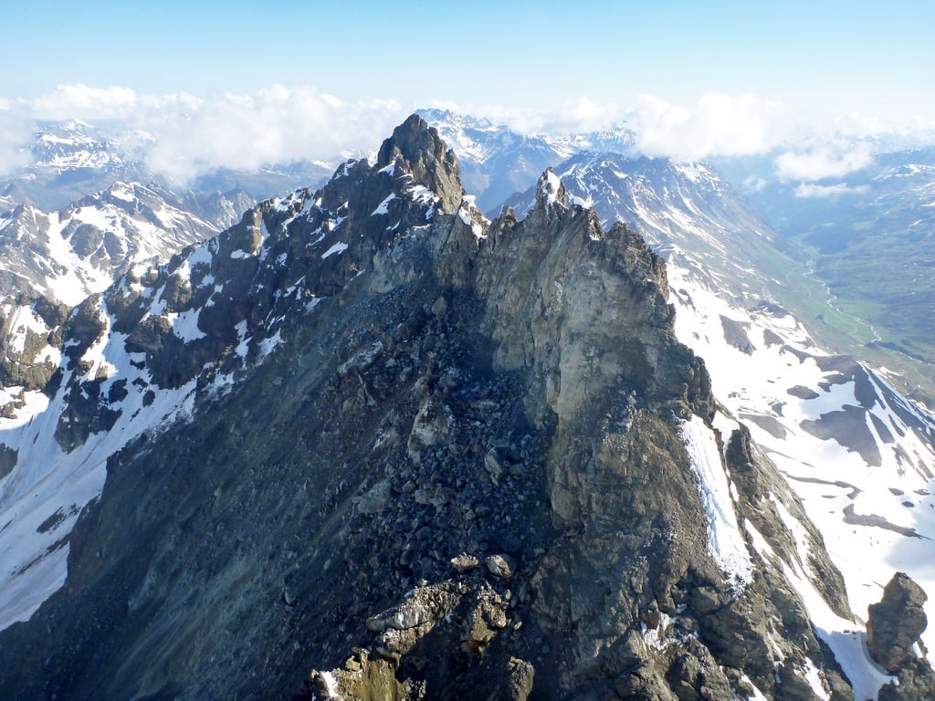 Das Fluchthorn in Tirol ist durch den Felssturz geschrumpft.