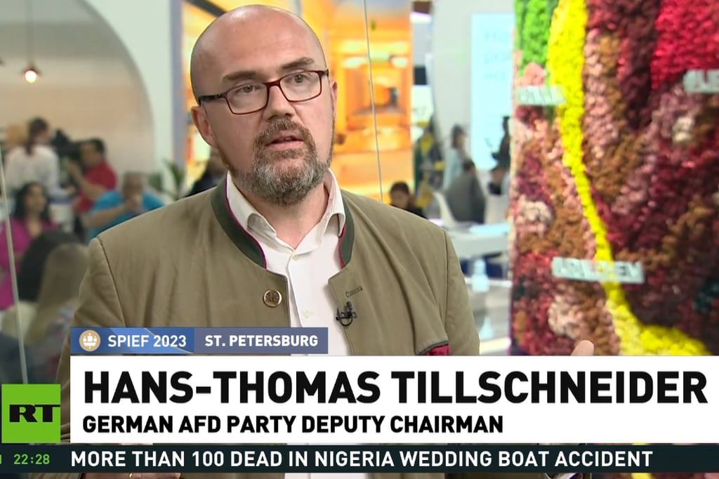 Als "stellvertretender AfD-Vorsitzender" wird Hans-Thomas Tillschneider vorgestellt - tatsächlich ist er das lediglich in Sachsen-Anhalt.