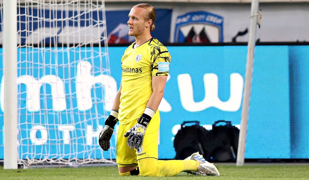 Dominik Reimann kam in der abgelaufenen Saison auf 30 Ligaeinsätze. Nach der Sommerpause wird er um seinen Stammplatz kämpfen müssen.