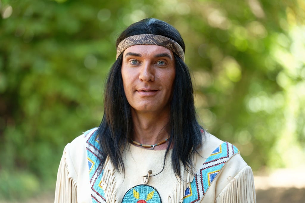 Der Schauspieler Jean-Marc Birkholz als Winnetou.