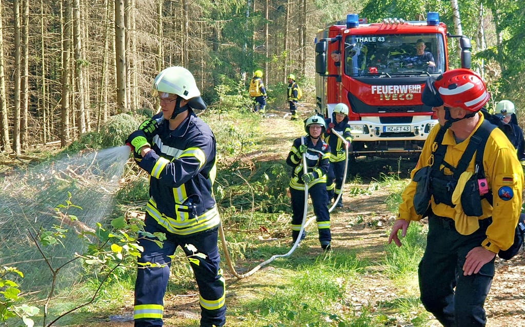 Hier wird das so genannte „Pump and Roll“ geübt. Die Pumpe gibt das Wasser während der Fahrt ab.