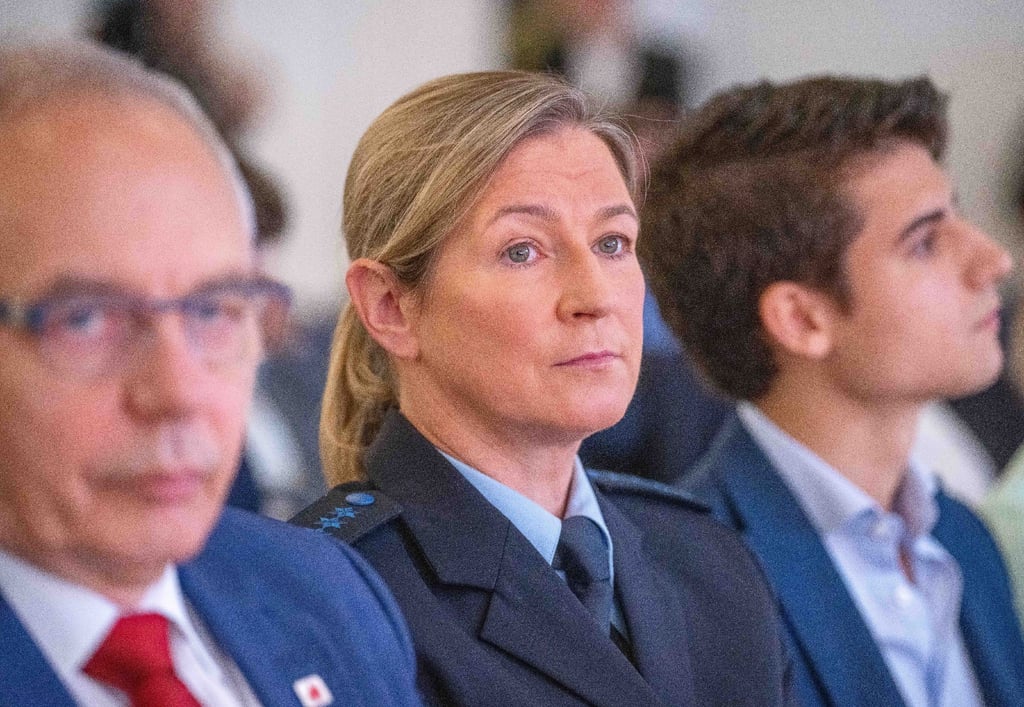 Sportlerin Claudia Pechstein war am Samstag beim CDU-Konvent in Polizeiuniform aufgetreten.