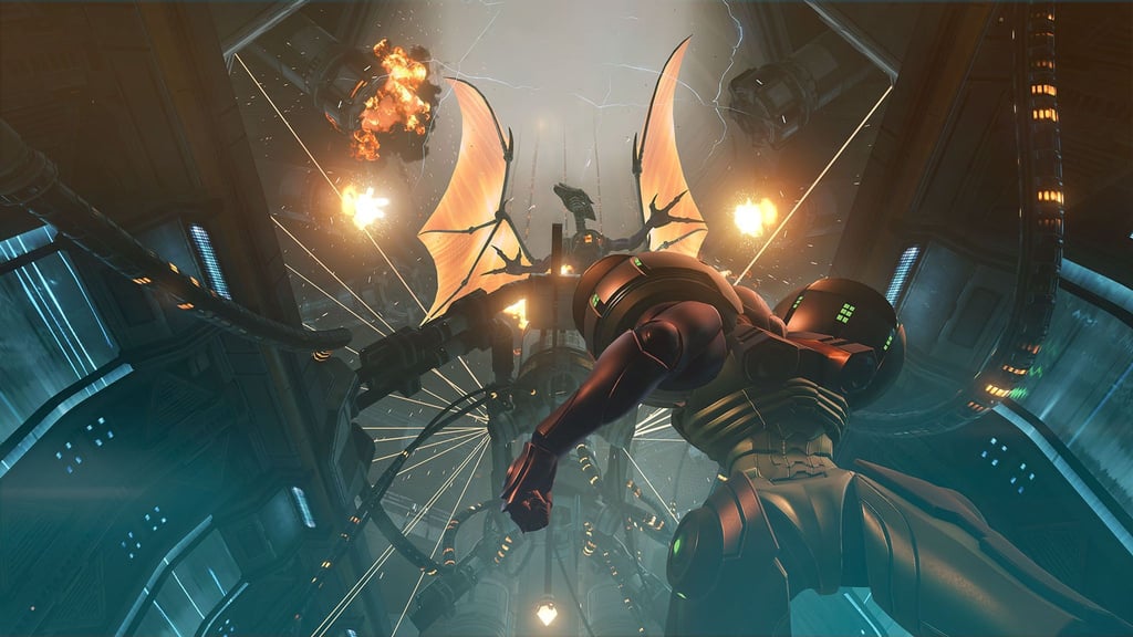 Kopfgeldjägerin Samus Aran ist gut gerüstet und kann in „Metroid Prime Remastered“ auch bei Boss-Gegnern ordentlich austeilen.