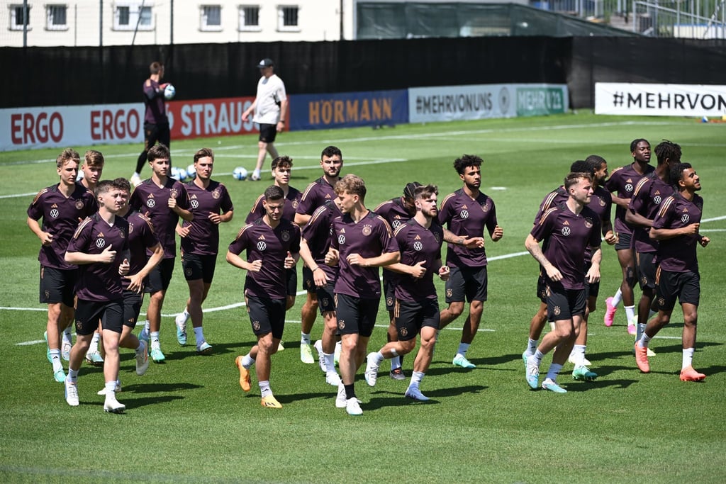 Die deutsche U21-Nationalmannschaft bei der Vorbereitung auf die EM.