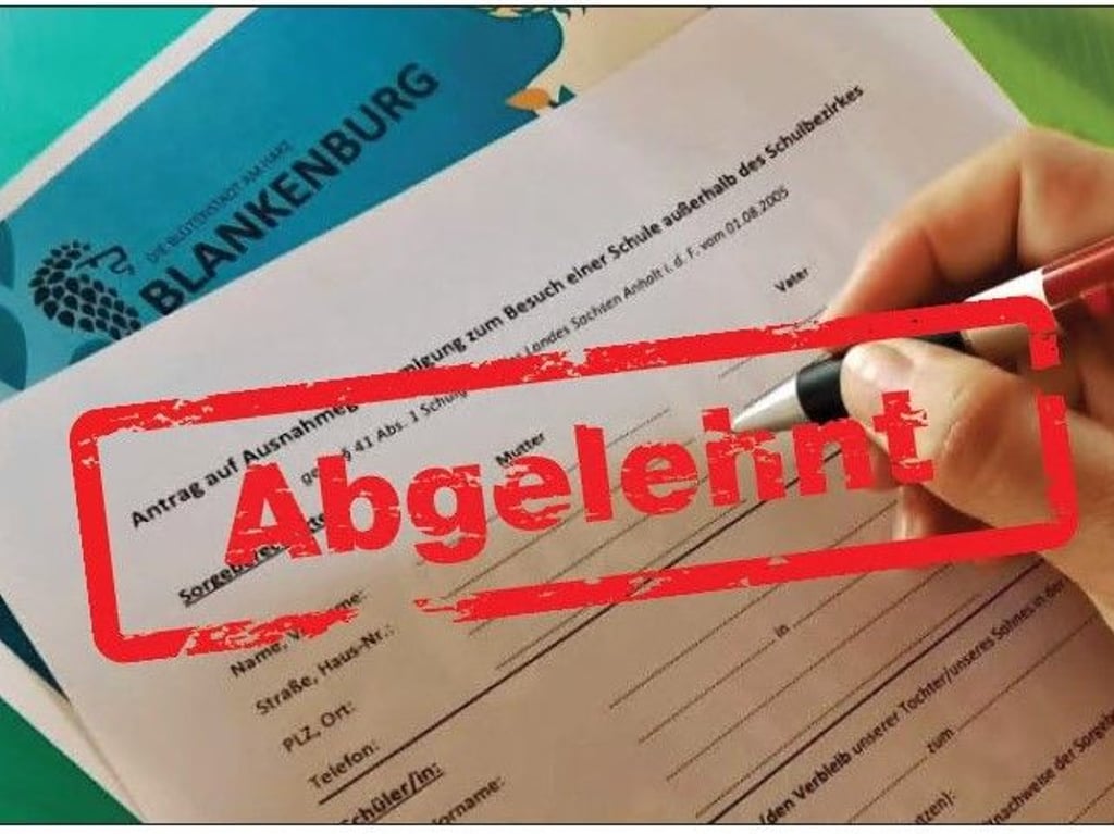 Wer einen Antrag auf Ausnahmegenehmigung für eine Schule außerhalb des Schulbezirks stellt, kann was erleben.
