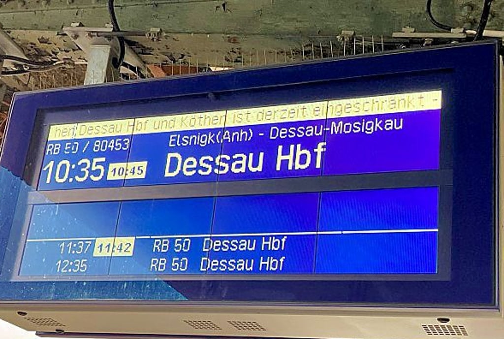 Es kam zu Störungen zwischen Köthen und Dessau