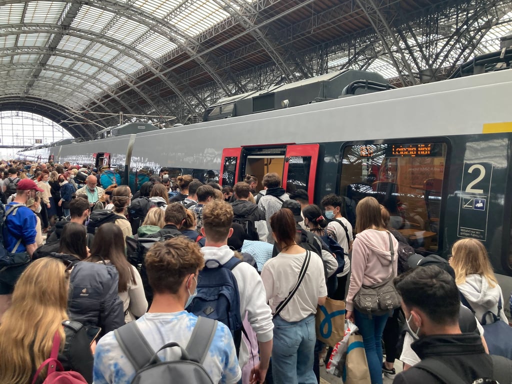 Seit Mai gilt bundesweit das 49-Euro-Ticket im Nahverkehr. Schon sind viele Züge wieder überfüllt.