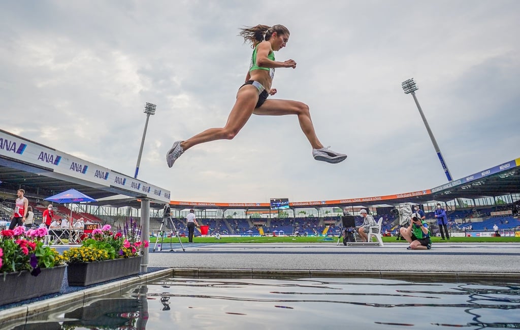 Leichtathletik: Deutsche Meisterschaft: 3000m Hindernis der Frauen: Gesa Felicitas Krause im 3000m Hindernis der Frauen.