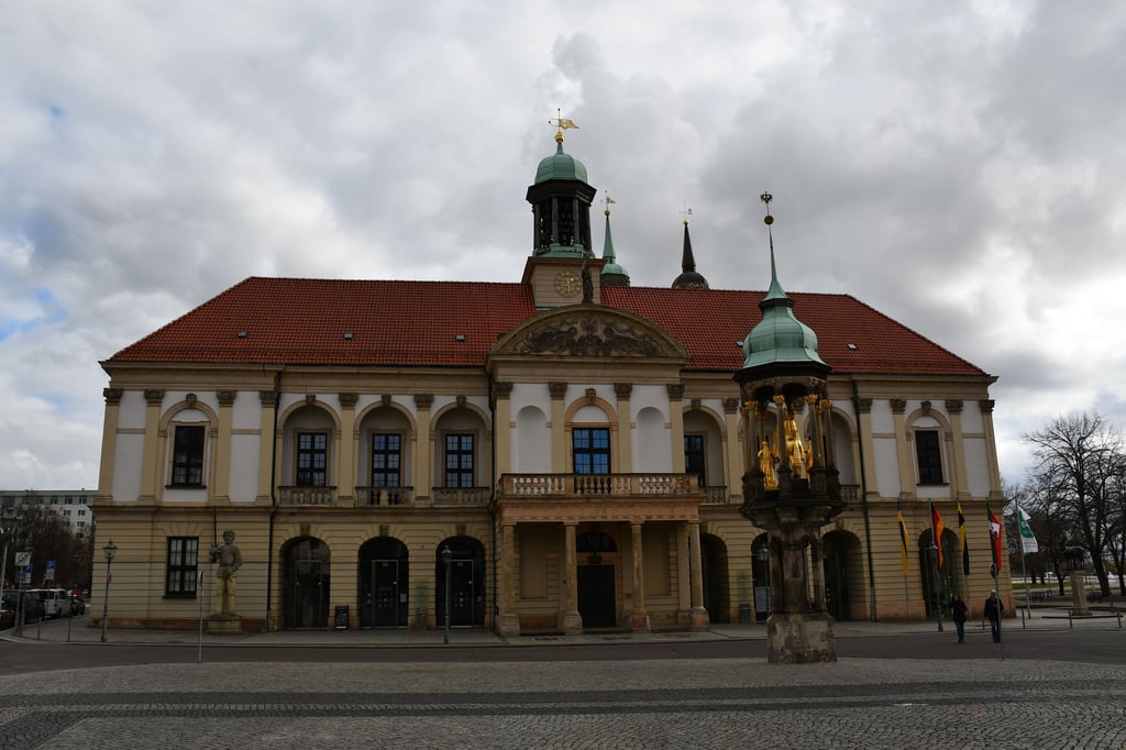 Blick auf das Altes Rathaus in Magdeburg