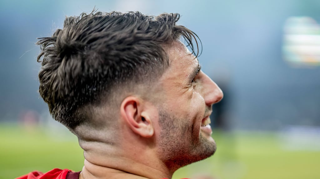 Dominik Szoboszlai nach dem DFB-Pokalsieg mit RB.