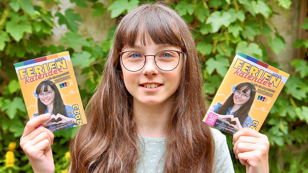 Klara Wollmann ist das Gesicht auf dem diesjährigen Ferienkalender der Stadt Bernburg.