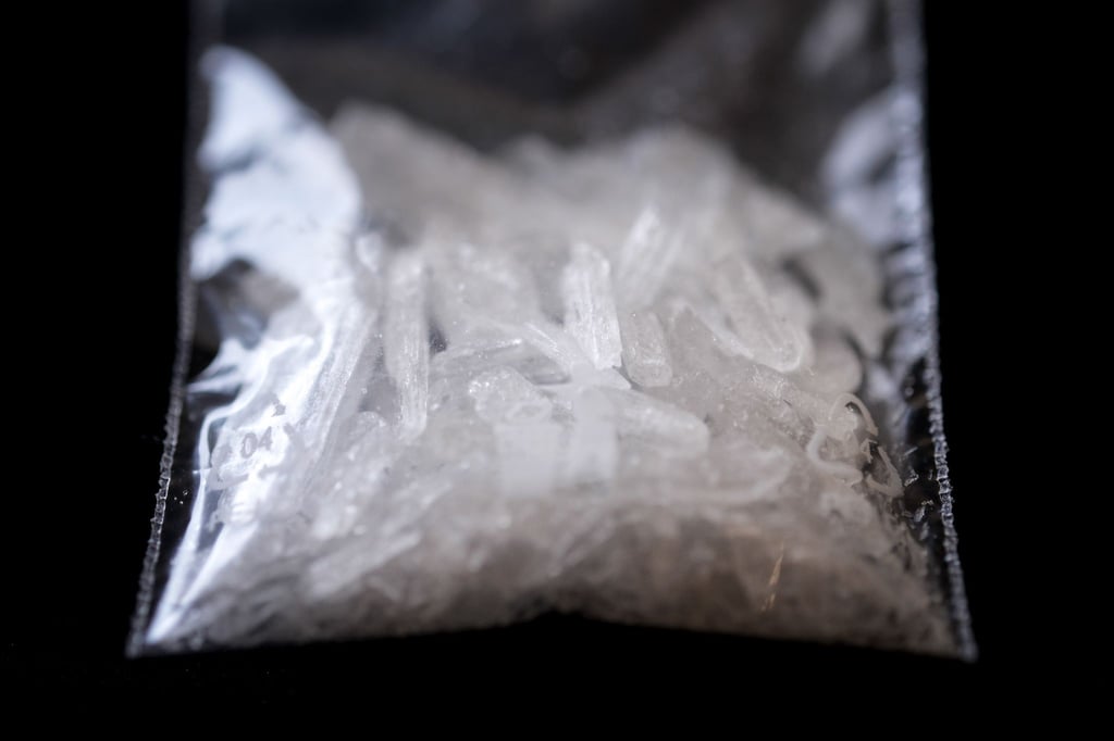 Das Foto zeigt einen Fund der synthetischen Droge Crystal.
