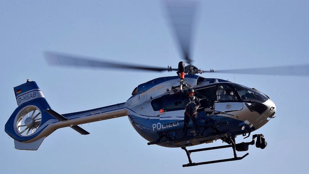 Ein Hubschrauber der Polizei.