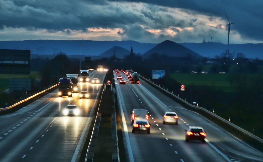 Symbolfoto - Der Blick auf die Autobahn 38 bei Rothenschirmbach in Richtung Sangerhausen.