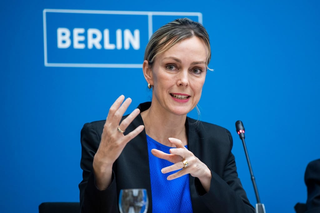 Manja Schreiner (CDU), Berliner Senatorin für Mobilität, Verkehr, Klimaschutz und Umwelt.