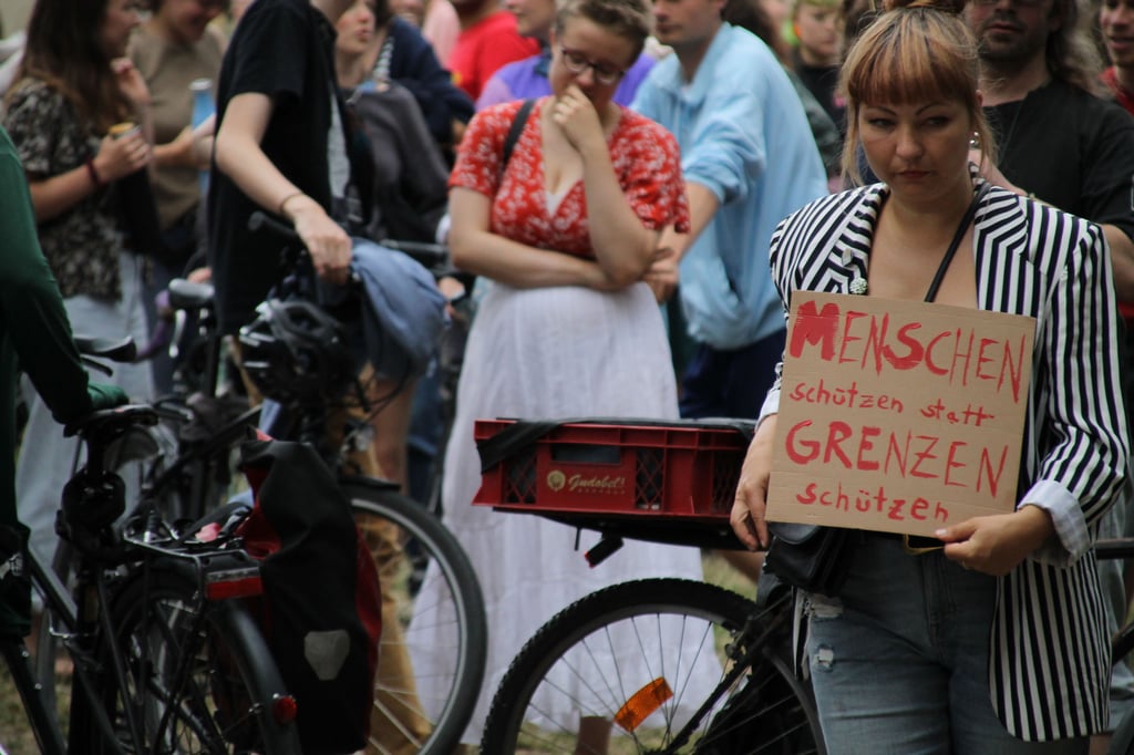 Die Demo endete schließlich am August-Bebel-Platz.