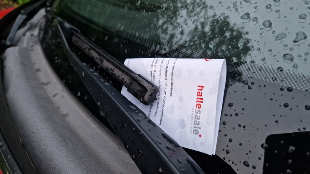 Nach dem Konzert am vergangenen Wochenende klebten an hunderten Autos, die in der Halle-Saale-Schleife parkten, Strafzettel.