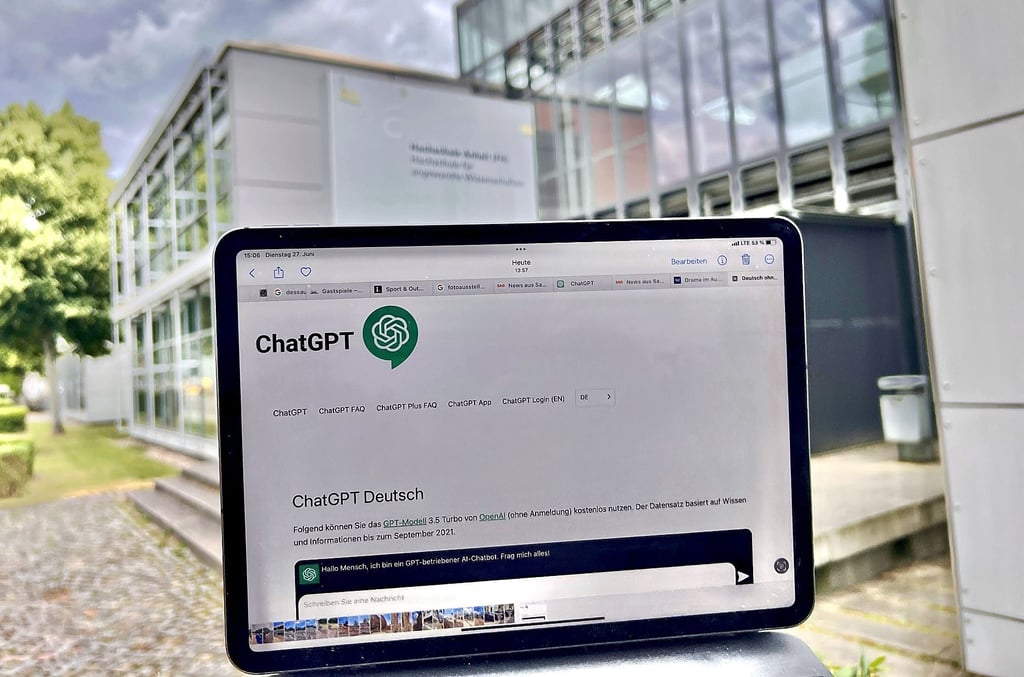 Chat GPT wird an der Hochschule Anhalt bereits eingesetzt - von Studenten und Dozenten.