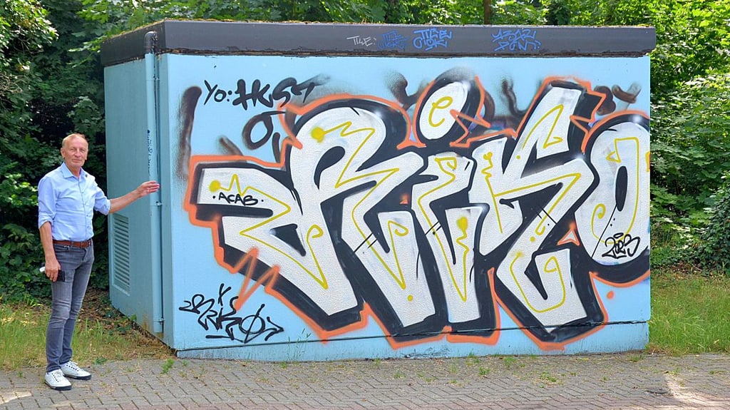 Unbekannte haben das Trafo-Station am Ortseingang von Osterweddingen beschmiert.