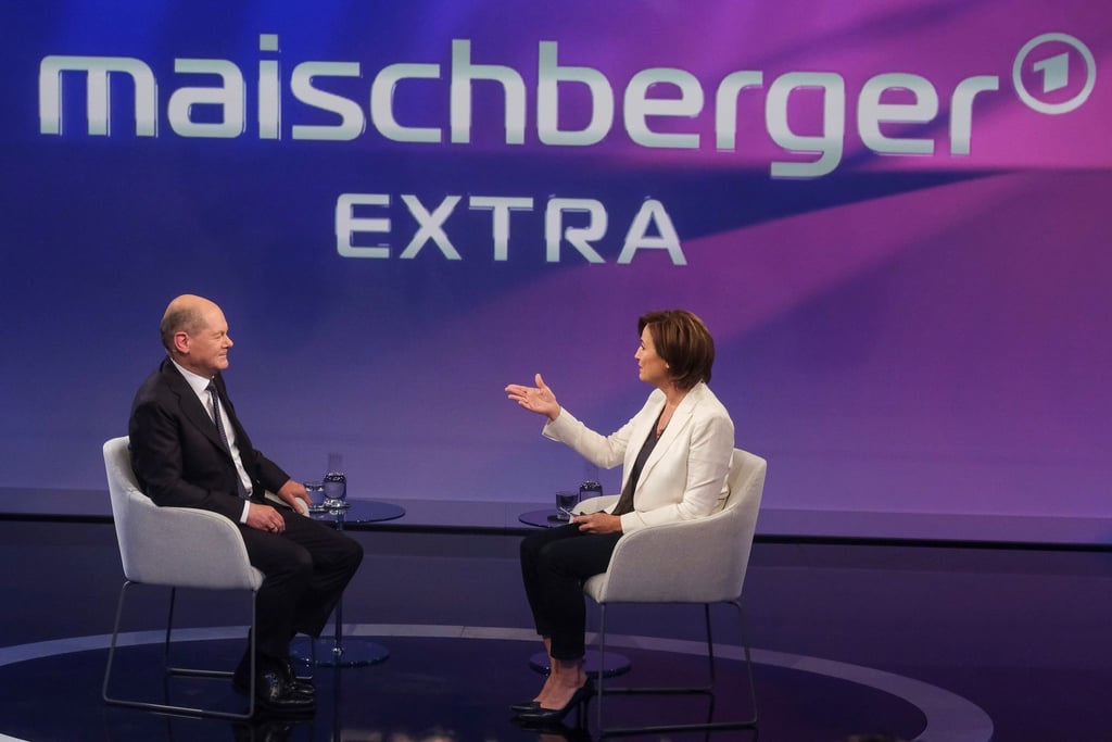 Das Gespräch von Sandra Maischberger mit Bundeskanzler Olaf Scholz lockte im Schnitt 1,58 Millionen Zuschauerinnen und Zuschauer vor die Bildschirme.