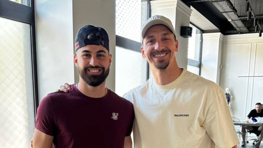 Treff der Generationen: Josko Gvardiol und Zlatan Ibrahimovic.