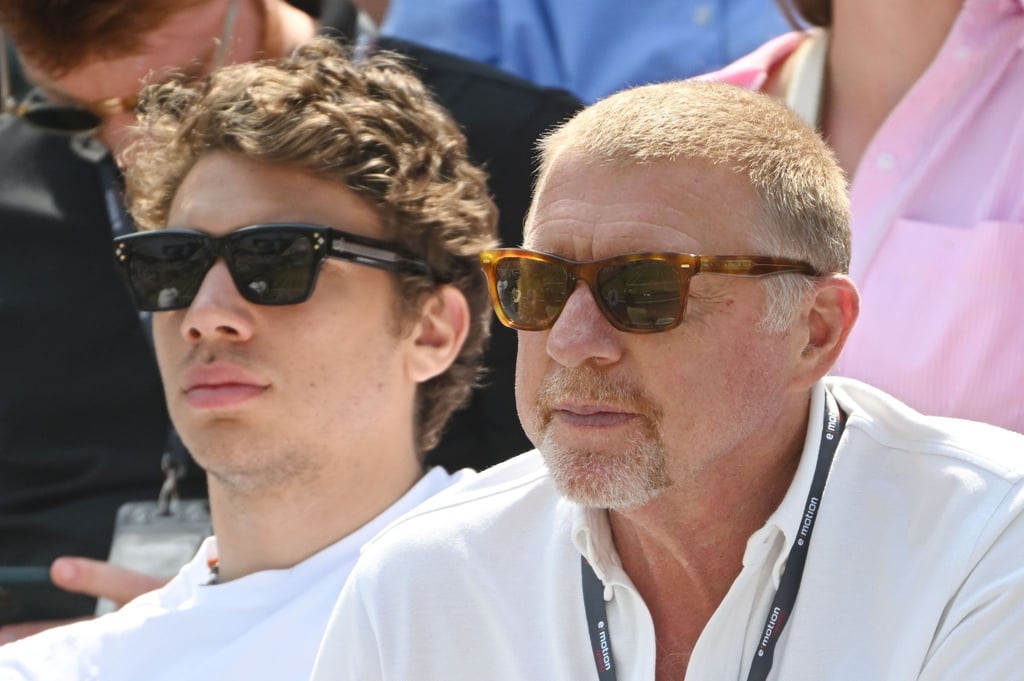 Boris Becker (r) wird das Turnier in Wimbledon von Mailand aus verfolgen.