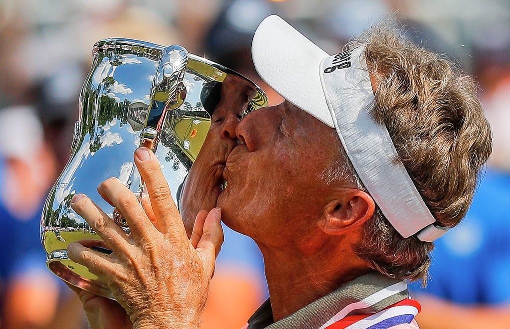 Titel Nummer 46: Bernhard Langer ist nun auf der US-Senioren-Tour der alleiniger Rekordhalter.