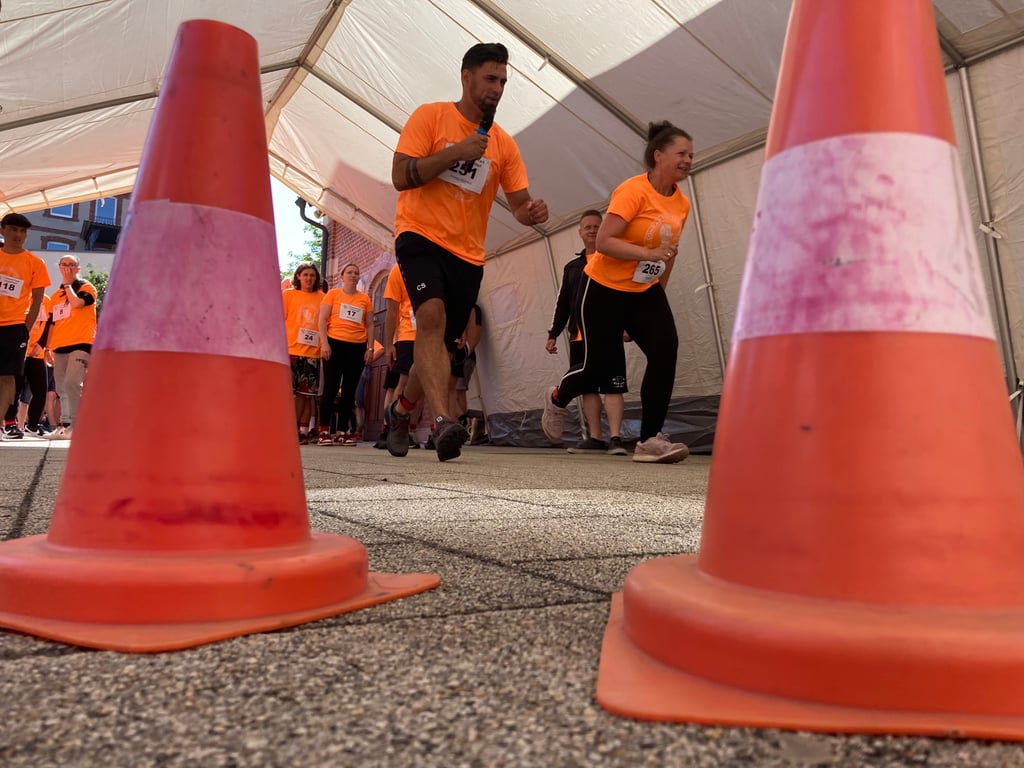 Impressionen vom Treppenlauf 2023 der Berufsbildenden Schulen "Conrad Tack".