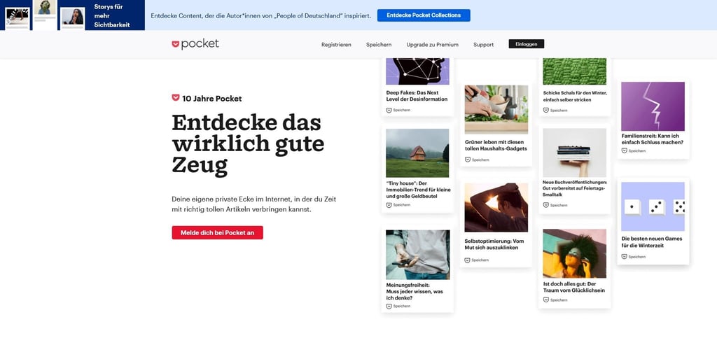 Keine Sorge: Alles in Pocket Gesammelte bleibt auch beim Kontowechsel erhalten, verspricht Mozilla.