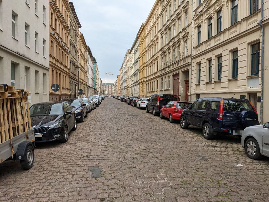 Die Streiberstraße in der Südlichen Innenstadt von Halle. In gleich zwei Häusern dieser Straße wurde das gestohlene E-Bike lokalisiert.