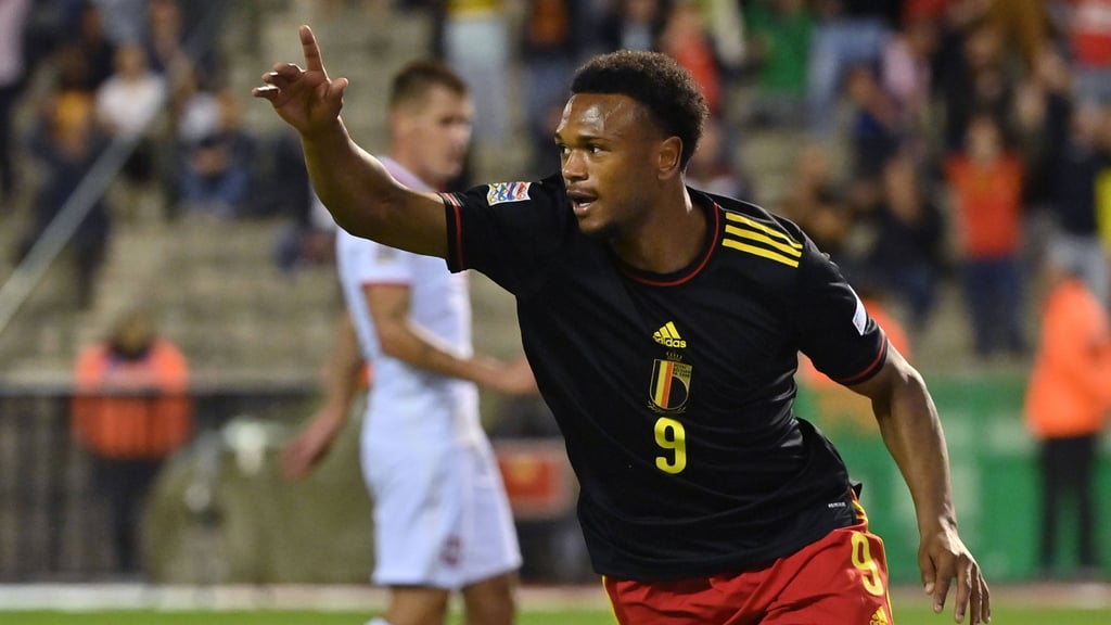 Openda im Einsatz für die belgische Nationalmannschaft.