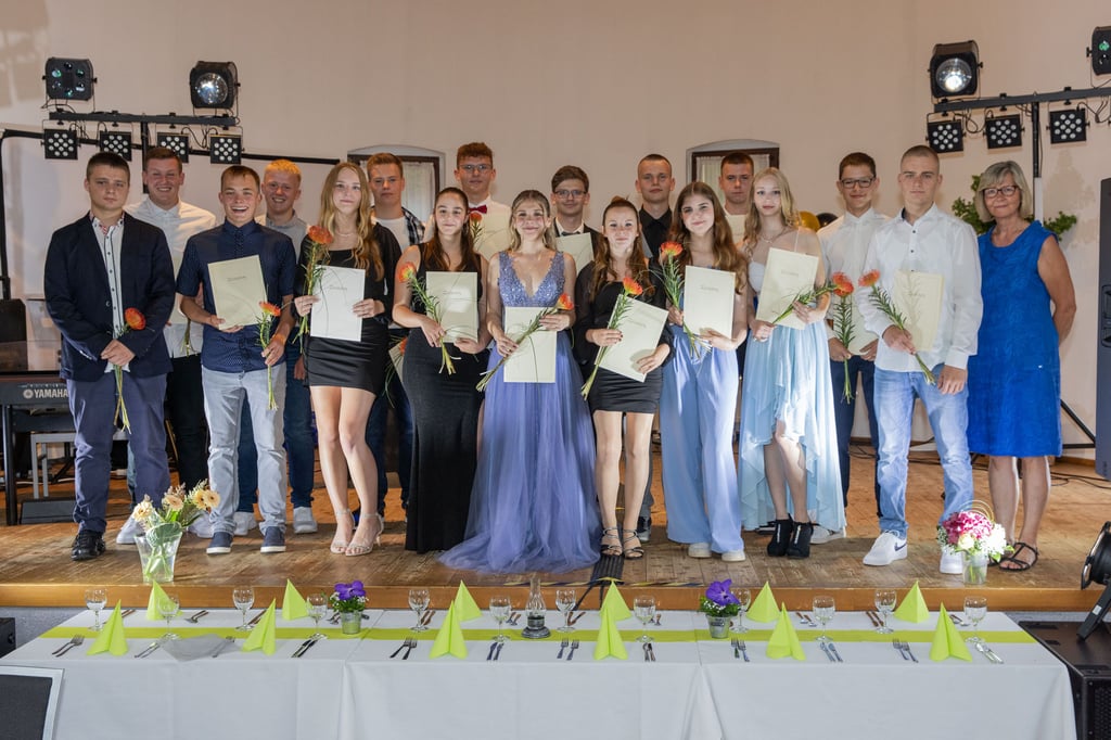 Die Abschlussklasse 10a der Gesamtschule Zielitz 2023