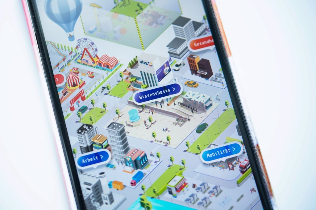 Mit wachsendem Datenwissen wird die virtuelle Stadt in „Stadt, Land, Datenfluss“ bunter und lebendiger.