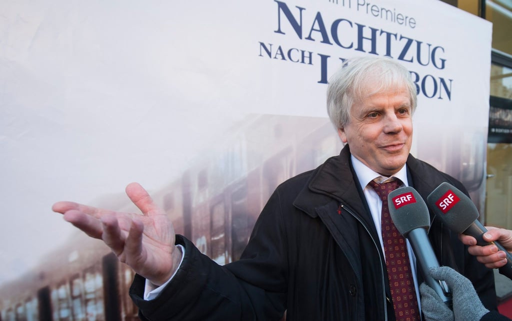 Der Schweizer Schriftsteller Peter Bieri alias Pascal Mercier bei der Filmpremiere von „Nachtzug nach Lissabon“ (2013).