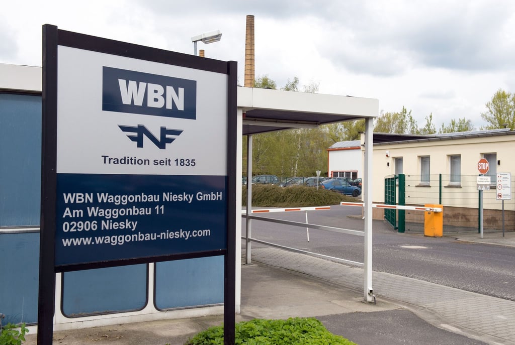 Die WBN Waggonbau Niesky GmbH in Niesky.