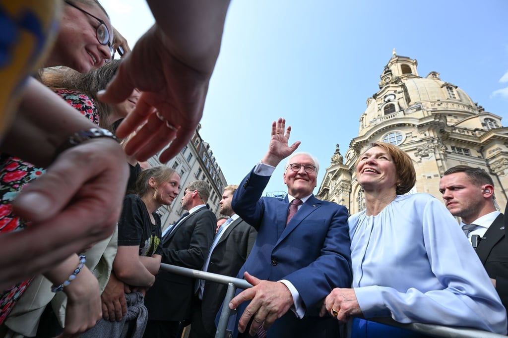 Bundespräsident Frank-Walter Steinmeier und seine Frau Elke Büdenbender.