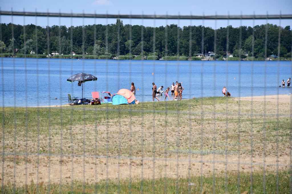 Das Strandbad Barleber See in Magdeburg wird derzeit umgestaltet.