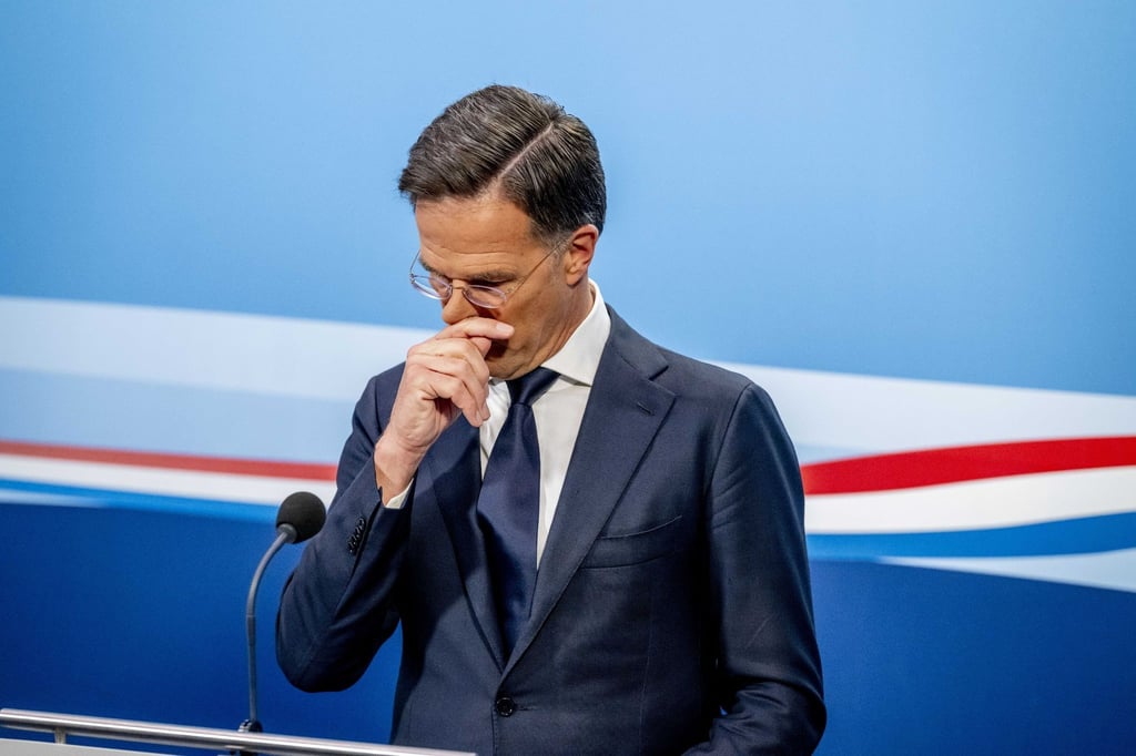 Mark Rutte, Ministerpräsident der Niederlande, spricht nach dem wöchentlichen Ministerrat zur Presse.