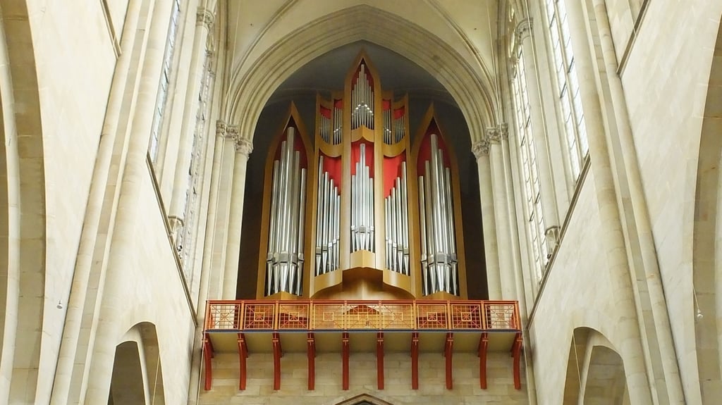 Blick auf die Orgel im Magdeburger Dom. Sie steht bei einem Konzert am Sonntag im Fokus.