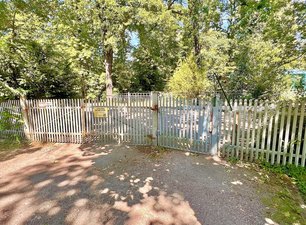 An der Stelle des derzeitigen Nachtausgangs soll künftig der Haupteingang zum Tierpark Dessau entstehen.