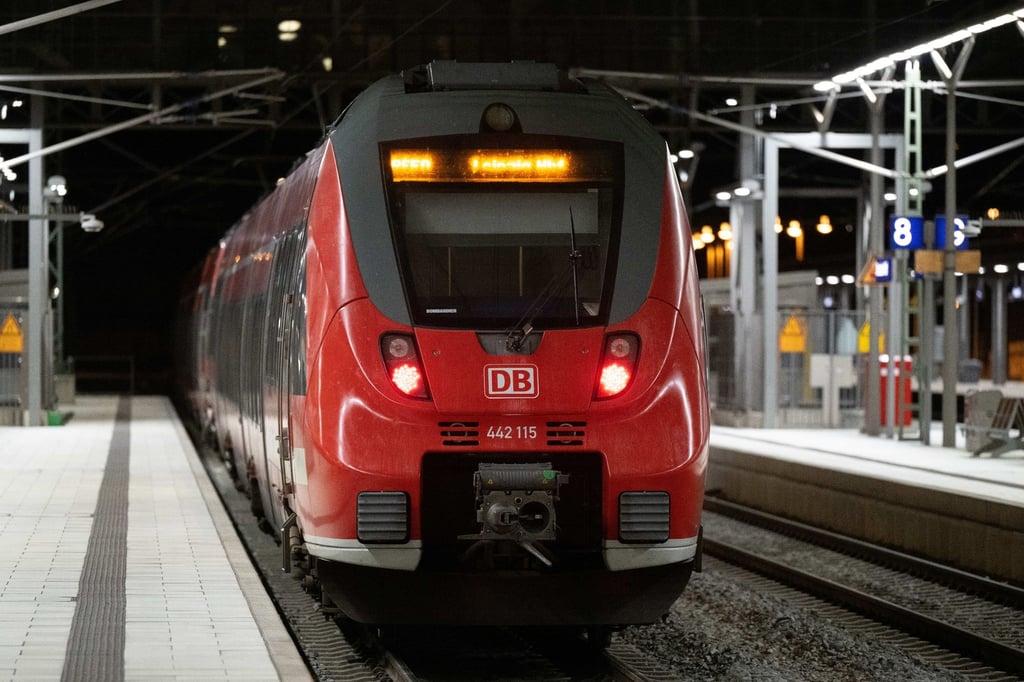 Eine S-Bahn steht am Dresdner Hauptbahnhof.