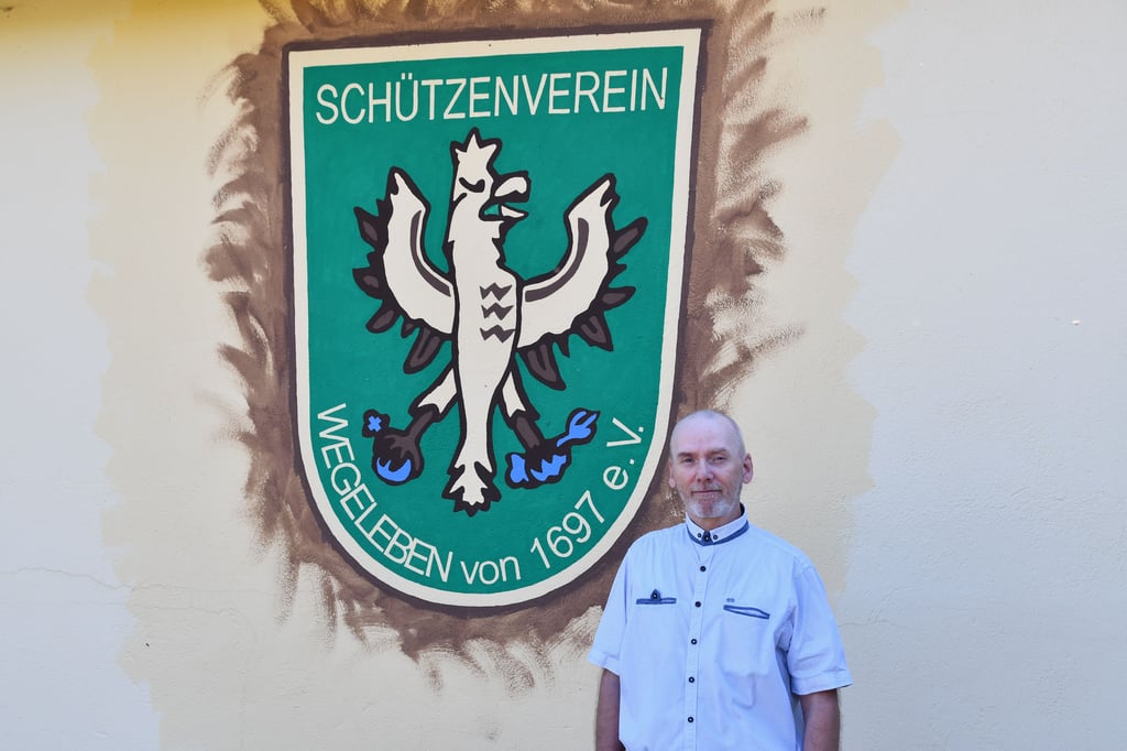 Andreas Tyrock, Vorsitzender Schützenverein Wegeleben, kandidiert für das Amt des Verbandsbürgermeisters im Vorharz.