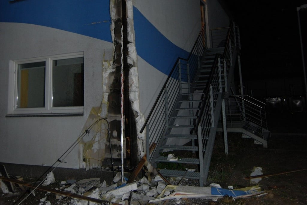 Die Schäden an der Asylunterkunft in Salzwedel nach dem Einsatz der Brandschützer.