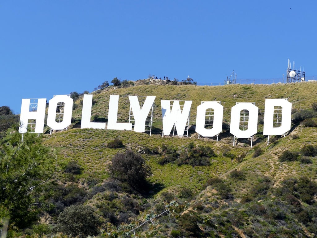Der „Hollywood“-Schriftzug auf Mount Lee in Los Angeles.