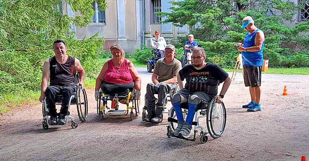 Der Parklauf fand angesichts der wenigen Teilnehmer und sehr hoher Temperaturen nur in kleiner Runde statt.