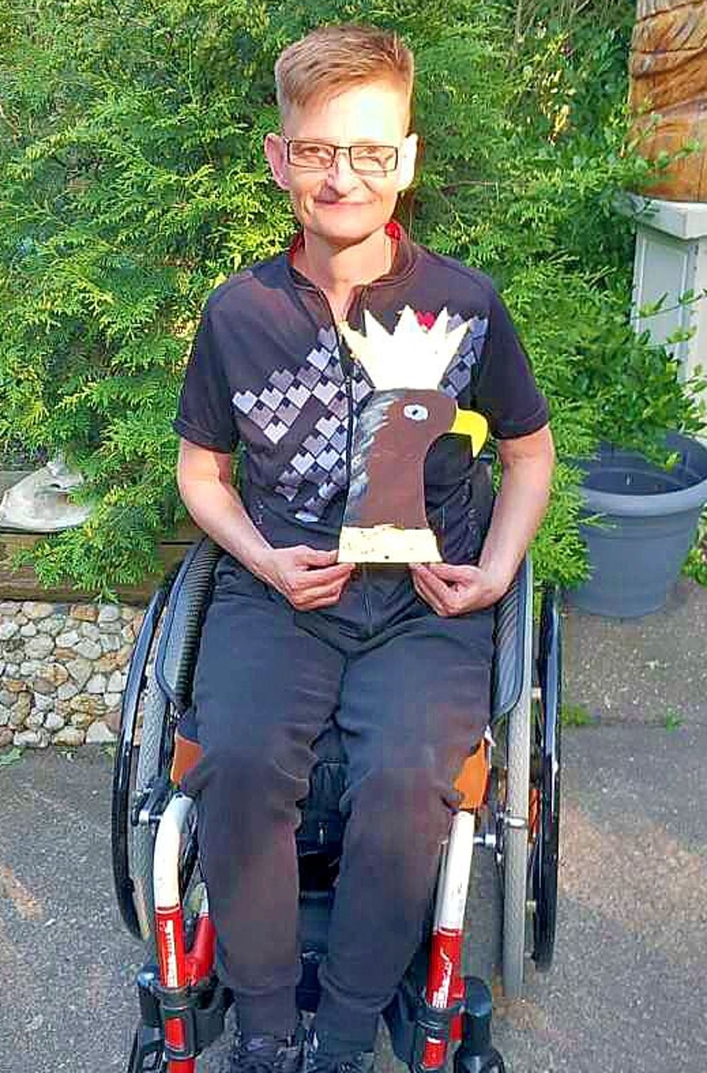 Heike Zurheiden aus Dresden holte zum vierten Mal den Adler beim Schießen.